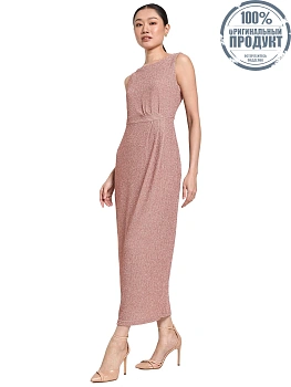 EXPRESSIONS EVENING Women Maxi Dress Sleeveless With Front Pleat